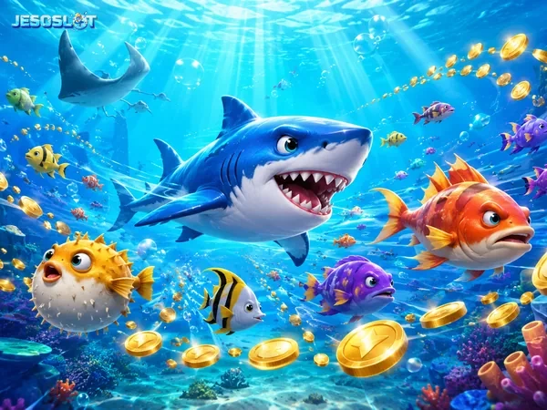 Foto Fortune Gods Fishing dengan elemen visual bertema keberuntungan